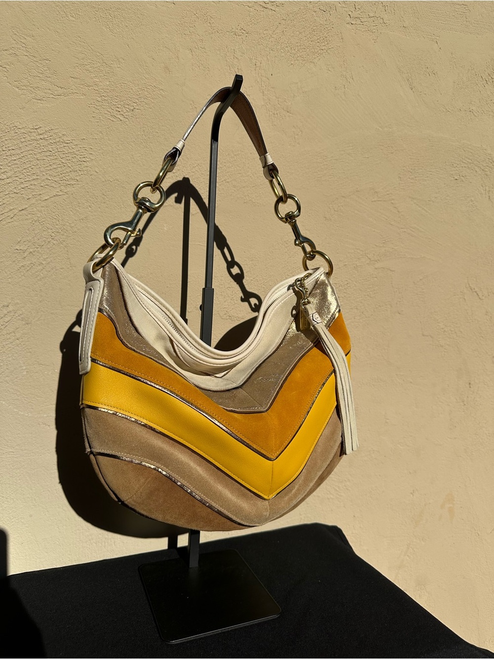 🏵️Coach Soho Limited Edition Chevron Hobo Shoulder Bag 3664 🏵️
